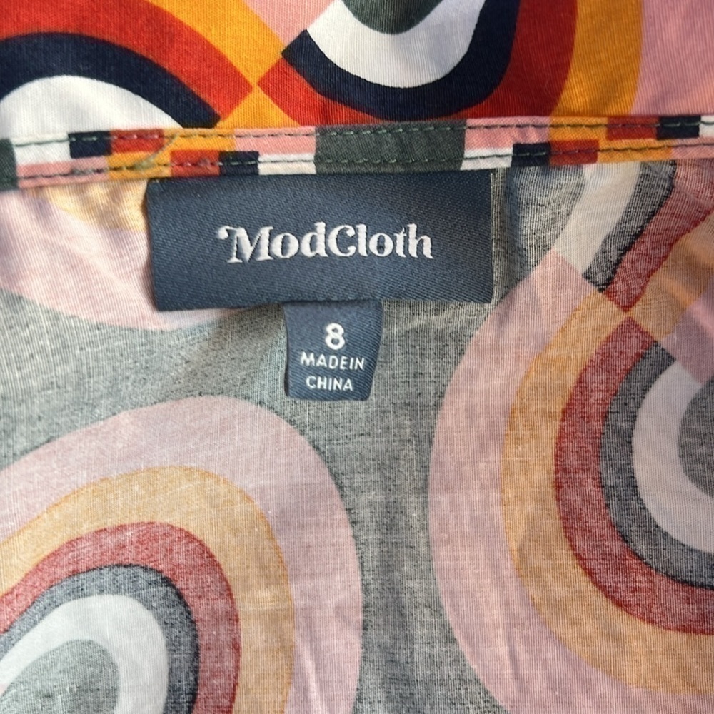 Stylish Multicolor Patterned Dress - Picture 5 of 7